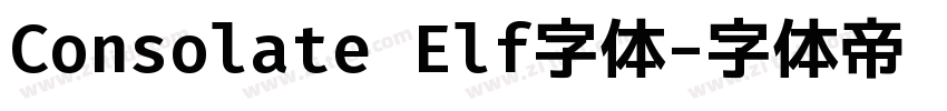 Consolate Elf字体字体转换